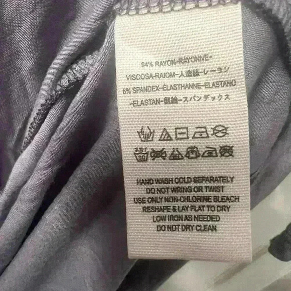 We The Free Free People Lavender Short Sleeved Open Back Swing Long Tunic Sz Med - Picture 6 of 7